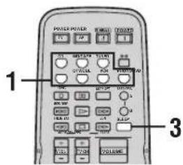 YAMAHA RX497 - Using the sleep timer - 1