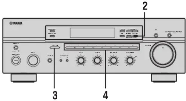 YAMAHA RX497 - Handmatig afstemmen - 1