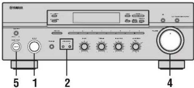 YAMAHA RX497 - Lecture d'une source - 1