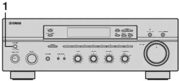 YAMAHA RX497 - Accensione e spegnimento di quest'unità - 1