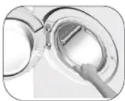 BEKO BAW 386 UK - Nettoyage du hublot et du tambour - 2