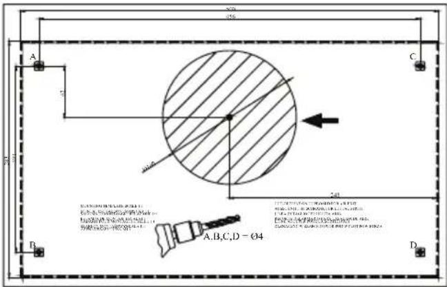 BEKO HNT61630X - Drilling the hanging holes - 1