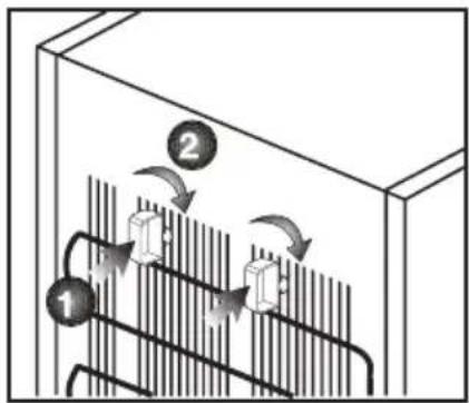 BEKO B5RFNE314XB - 4.2.Montarea distanțierelor din plastic - 1