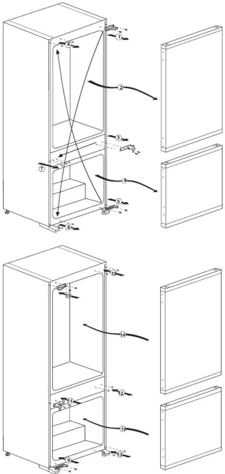 BEKO BCSA240K3SN - Réversibilité des portes - 1