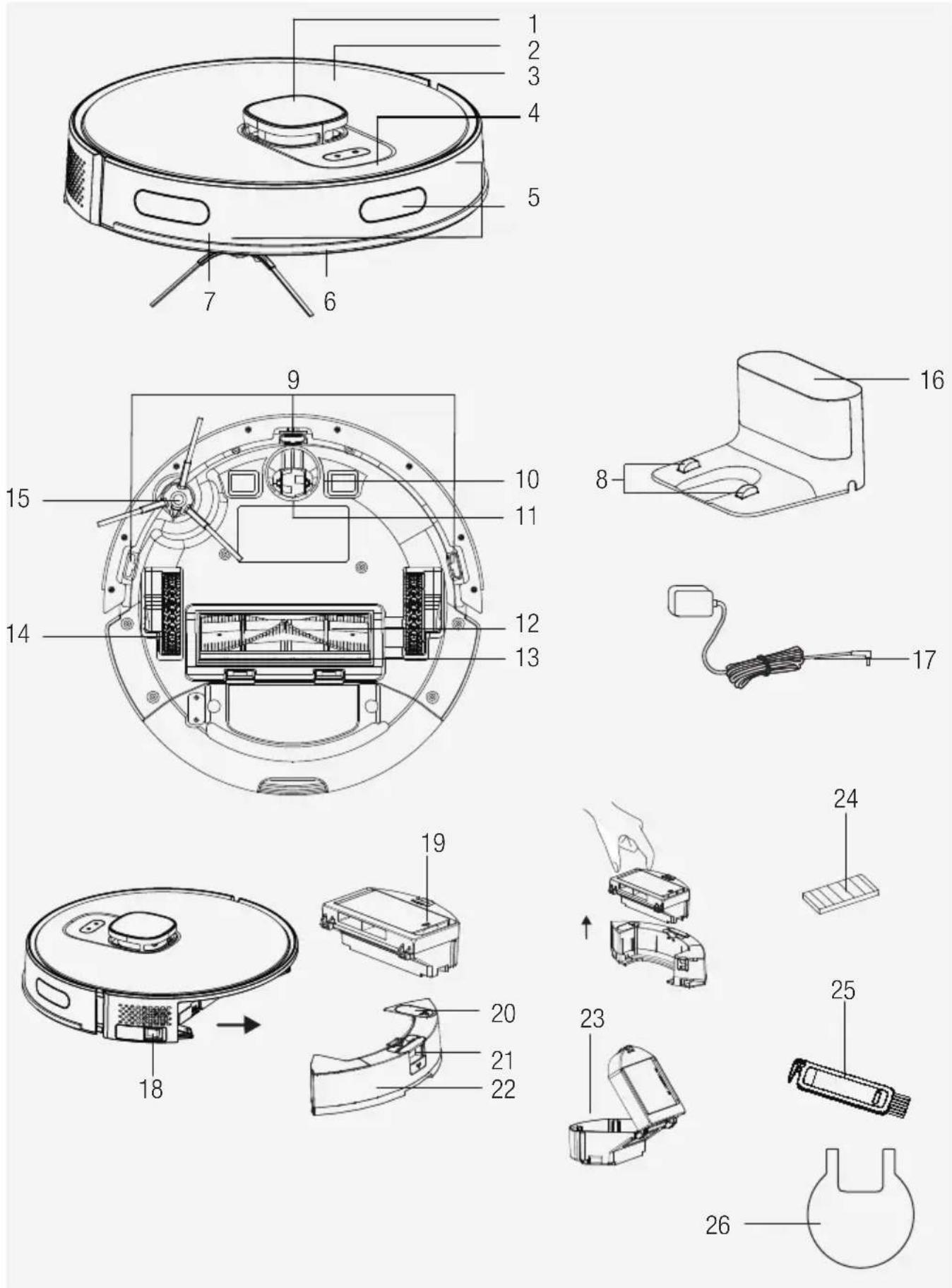 BEKO VRR 71214 VW - Accessoires de rechange fournis - 1