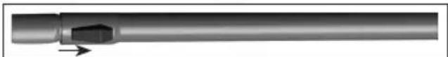 BEKO VCC34802 AB - Поставяне/отстраняване на телескопичната тръба - 1
