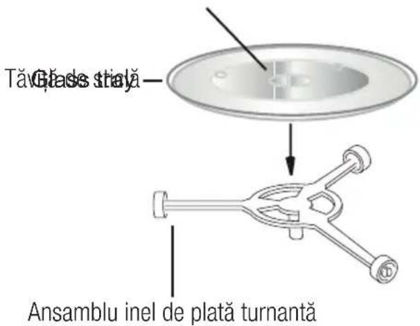 BEKO MGC20130BB - Montarea discului turnant - 1