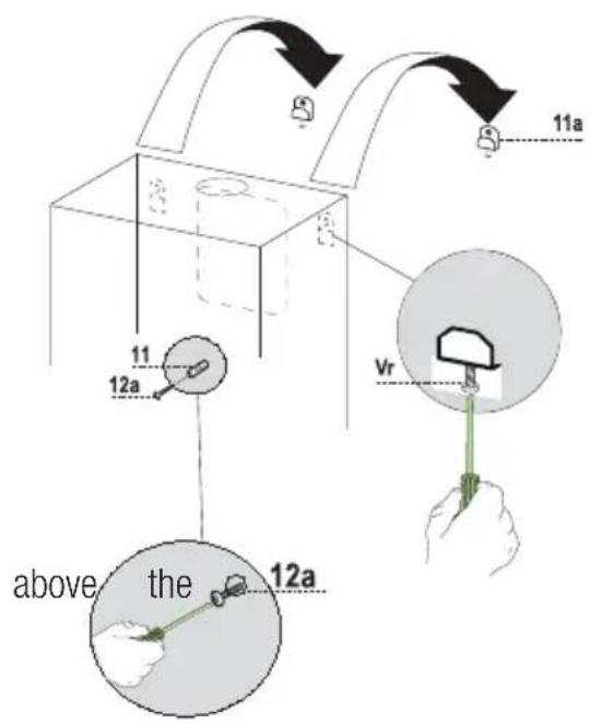 BEKO HCB98744AH - Mounting the hood body - 1