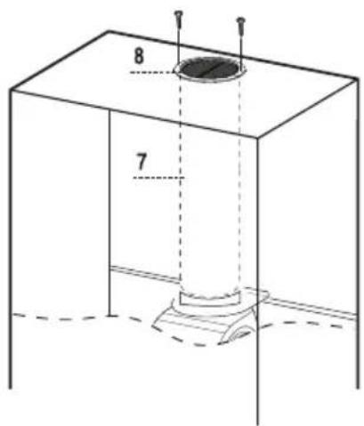BEKO HCB98744AH - Luftauslass bei einer Dunstabzugshaube der Umluft-Variante - 1
