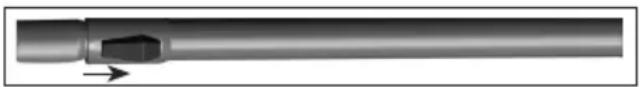 BEKO VCC 50701 AW - Připevnění/uvolnění teleskopické trubice - 1