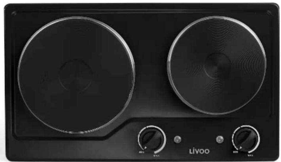 LIVOO DOC168 - Plaque de cuisson électrique double encastrable - 1