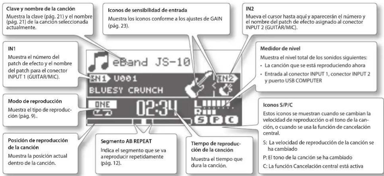 BOSS eBand JS10 - Pantalla inicial - 1