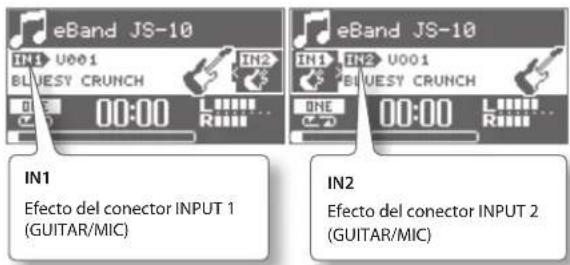 BOSS eBand JS10 - Cambio de efectos - 1