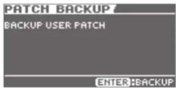 BOSS eBand JS10 - Fazendo backup de patches de efeito do usuário em um cartão SD - 1