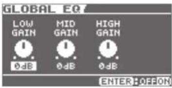 BOSS eBand JS10 - Adjusting the Balance of Low to High Frequency Ranges (Global EQ) - 1