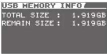 BOSS eBand JS10 - Viewing Free Space on the SD Card and the USB Flash Drive - 2