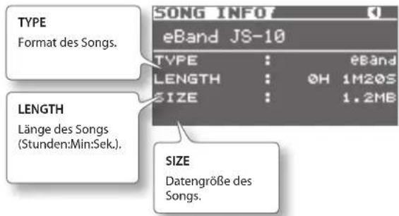 BOSS eBand JS10 - Abrufen der Song-Information - 1