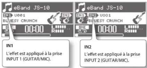 BOSS eBand JS10 - Permutation des effets - 1
