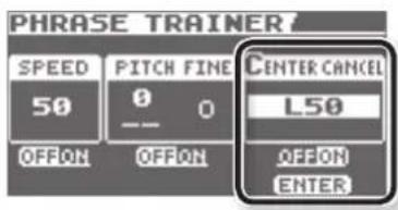 BOSS eBand JS10 - Seleccione CENTER CANCEL. - 1
