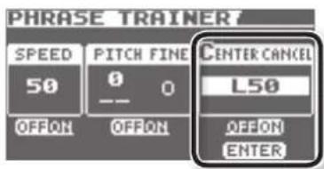 BOSS eBand JS10 - Seleccione CENTER CANCEL. - 1