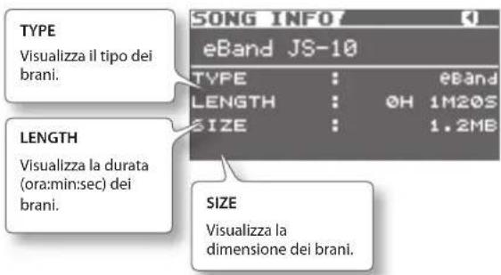 BOSS eBand JS10 - Visualizzare le informazioni sul brano - 1