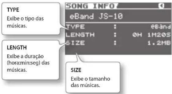 BOSS eBand JS10 - Visualização das informações da música - 1