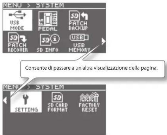 BOSS eBand JS10 - Impostazioni di sistema per l'unità JS-10 - 1