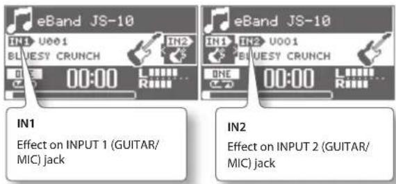 BOSS eBand JS10 - Switching Effects - 1