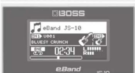 BOSS eBand JS10 - Tocar la guitarra durante la reproducción de una canción - 1