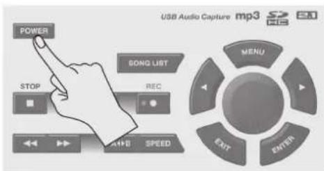 BOSS eBand JS10 - Pressione o botão [POWER] para ligar o equipamento. - 1