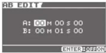 BOSS eBand JS10 - Ajuste preciso del segmento AB REPEAT - 1