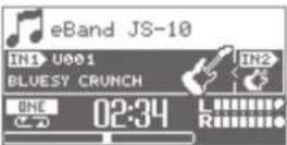 BOSS eBand JS10 - Setting parameters with Tap Tempo - 1