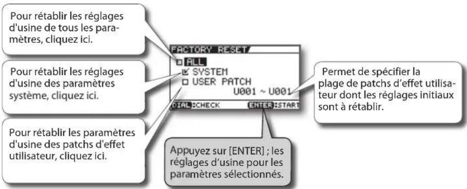 BOSS eBand JS8 - Réglage des différents paramètres du système - 2