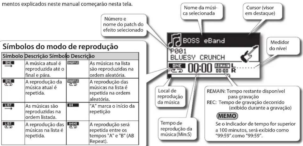 BOSS eBand JS8 - Sobre a tela superior - 1