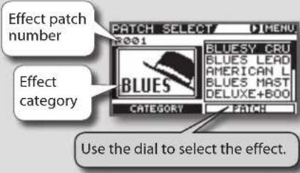 BOSS eBand JS8 - Select Effects - 1