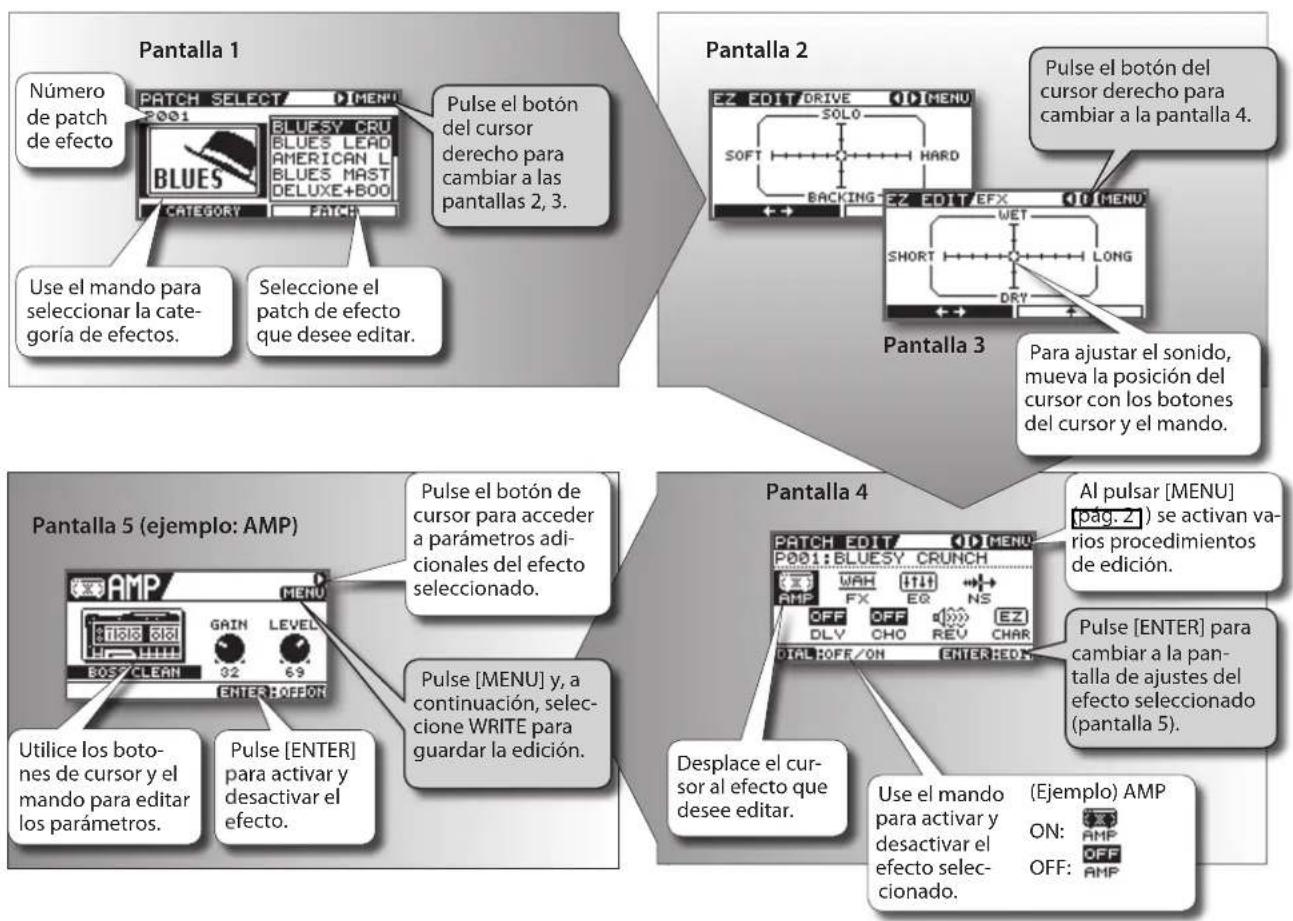 BOSS eBand JS8 - Edición avanzada de parámetros de efecto - 1