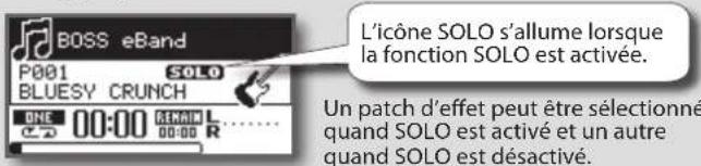 BOSS eBand JS8 - Appuyez sur le bouton [SOLO]. - 1