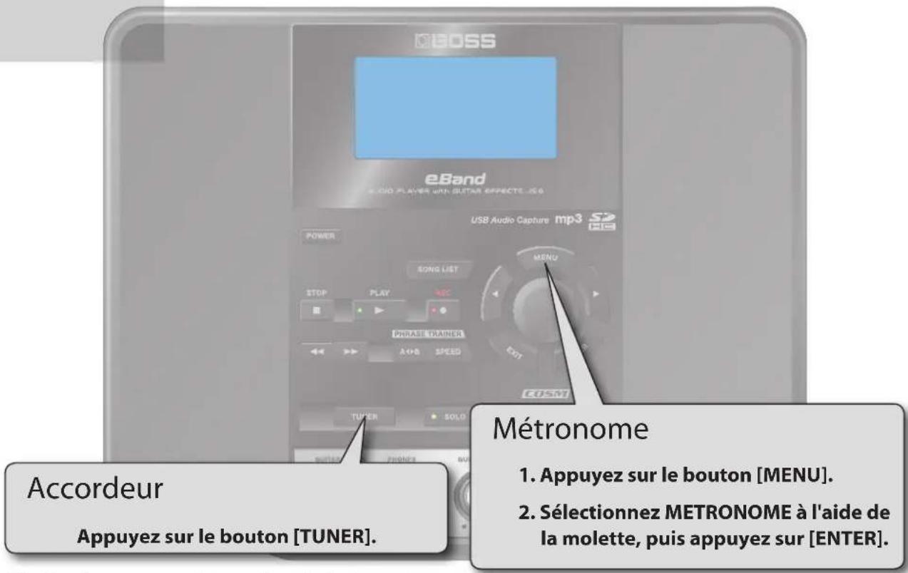 BOSS eBand JS8 - Fonctions pratiques d'entraînement - 1