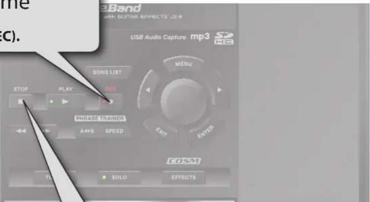 BOSS eBand JS8 - Starten der Aufnahme - 1