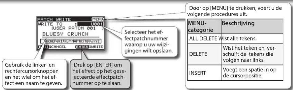 BOSS eBand JS8 - Effecten opslaan - 1
