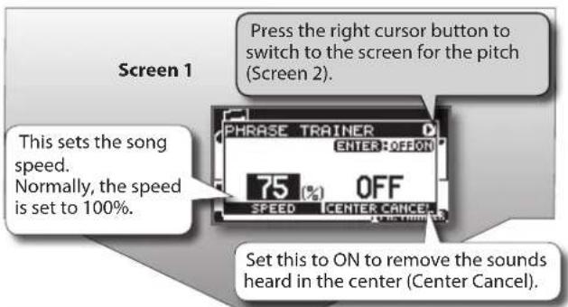 BOSS eBand JS8 - Press [SPEED]. - 1