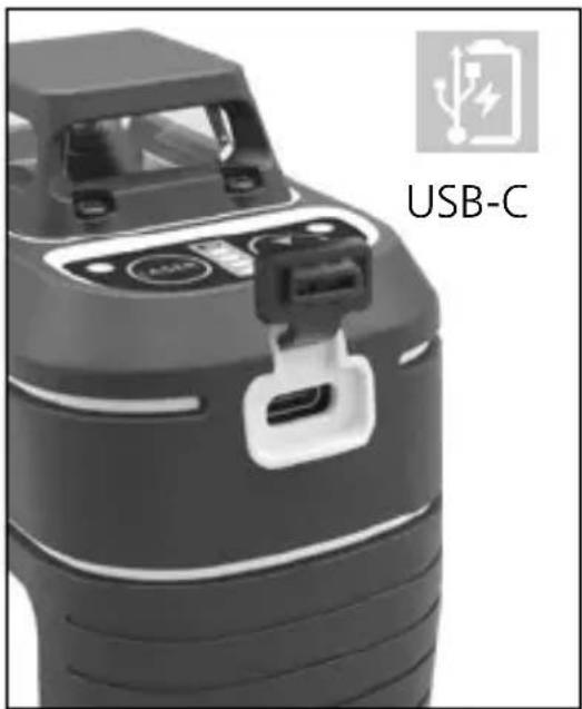 Laserliner PocketPlaneLaser 3G - Händtering af genopladeligt lithium-ion-batteri - 1