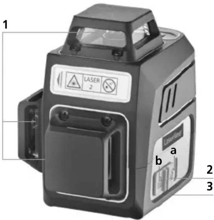 1 LASER 2 b a 2 3