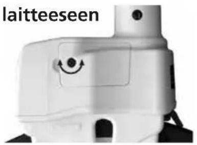 Laserliner RollPilot D12 - Pariston asettaminen laitteeseen - 1