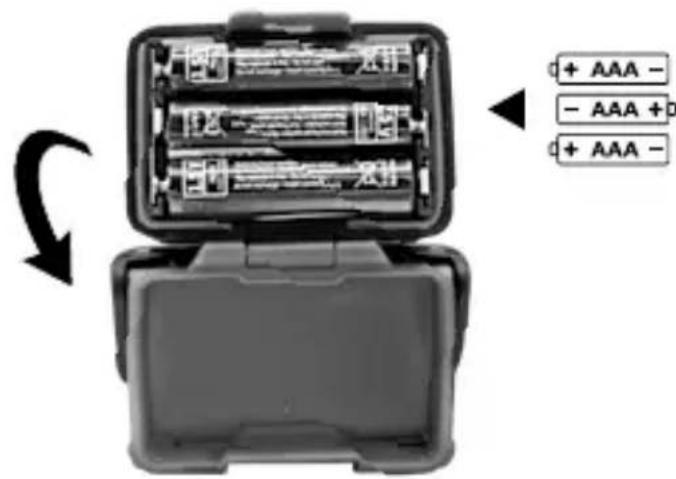 Laserliner NovaMaster 200 - Einlagen der Batterien - 1