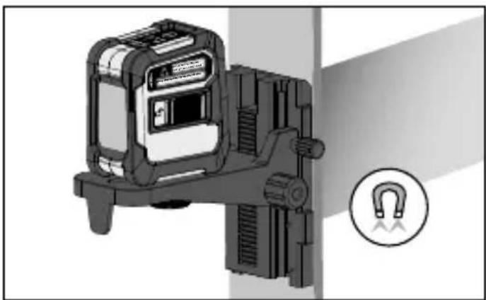 Laserliner TelePod Plus - Fixarea la obiecte magnetice - 1