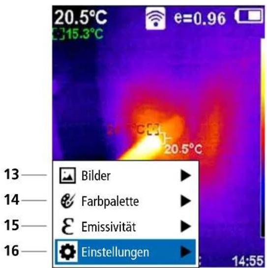 Laserliner ThermoCamera Connect - Standard-Messansicht - 1