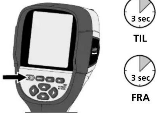 Laserliner ThermoCamera Connect - Hovedmenu Indstillinger - 1