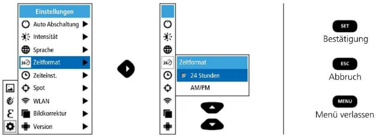 Laserliner ThermoCamera Connect - Einstellungen: Menüsprache einstellen EN / DE / FR / NL / IT / ES / DK / FI / SE - 2