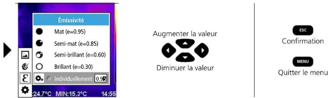 Laserliner ThermoCamera Connect - Émissivité : Degré d'émission - 2